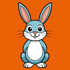 Adorable Easter Rabbit and Bunny Vector Illustration Perfect for Spring Designs