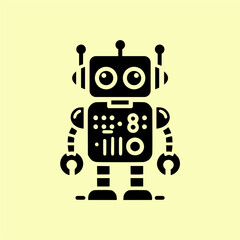 robot technology character artificial machine icons 