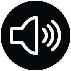 Speaker icon vector. Speaker symbol, Sound sign, Speaker Volume Audio Icon