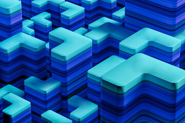 Abstract geometric shapes background