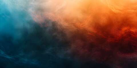 Abstract background with smooth lines in blue, orange and red colors - Ai Generated - Powered by Adobe