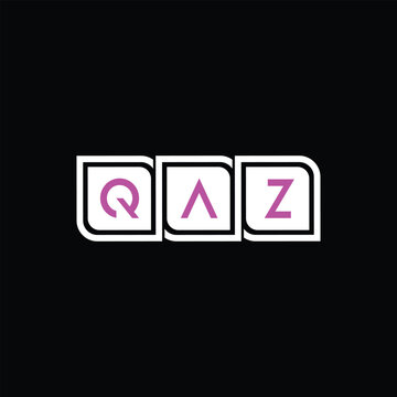 QAZ Letter Initial Logo Design Template Vector Illustration