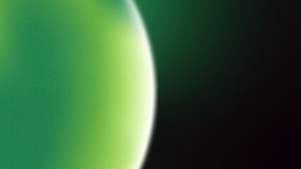 Minimal background with half glowing circle with copy space