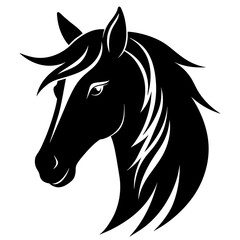 Equine Elegance Horse Head Icon Vector Perfect for Designs