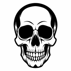 Discover Exquisite Human Skull Silhouette Vector Graphics for Your Designs