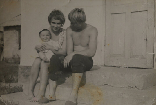 parents with son