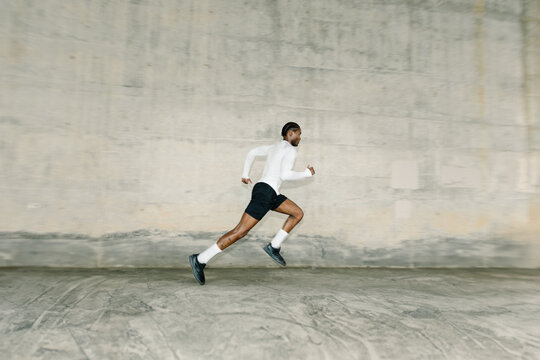 A professional athlete improves endurance by running
