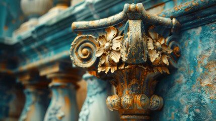 Fototapeta na wymiar beautiful texture decorative Venetian stucco for backgrounds.