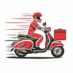Icon of Speedy Delivery Service on white background.