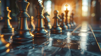 Strategic game of chess with financial twist