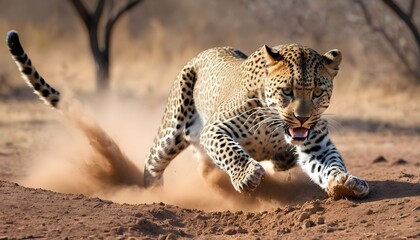 A-Leopard-With-Its-Claws-Digging-Into-The-Earth-L-
