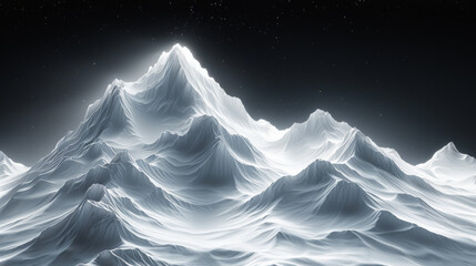 Black and white mountain line arts wallpaper, luxury landscape background design for cover,...