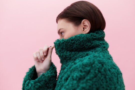 Winter portrait of woman 
