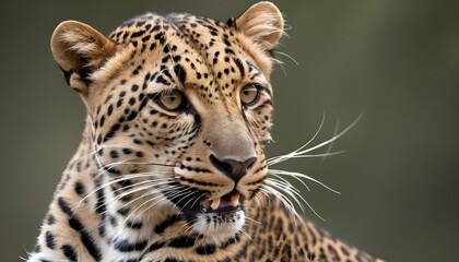 A-Leopard-With-Its-Whiskers-Twitching-Sensing-Mov- 2