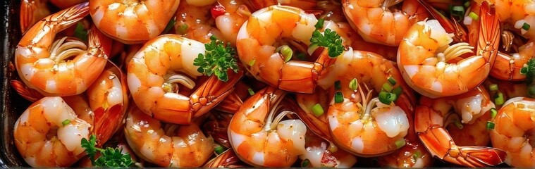 Background with shrimp