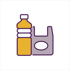 Plastic  Icon editable stock vector icon