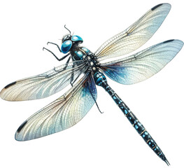 Enchanting Whimsical Wings: Delight in the Beauty of Watercolor Dragonflies - Perfect for Nature Lovers and Art Enthusiasts