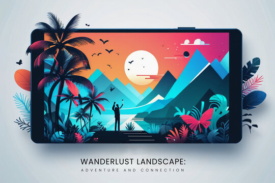 Wanderlust Landscape: Adventure and Connection