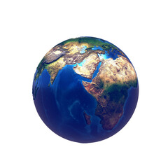 realistic earth transparent image 3d rendering illustration