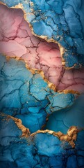 Ethereal Alcohol Ink Abstract Generative AI