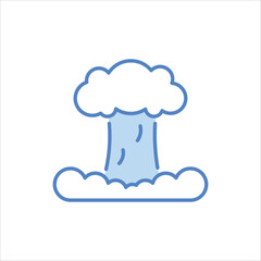 Nuclear Weapon Icon editable stock vector icon