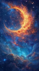 Celestial Wonder: Mesmerizing Cosmic Tapestry Generative AI