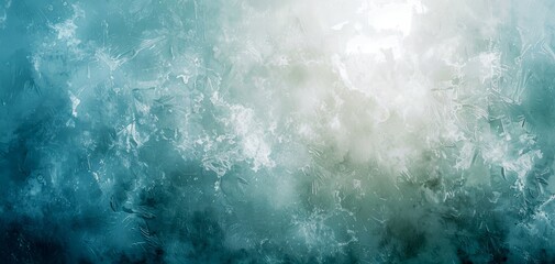 Fototapeta premium Light Emitting From Blue and White Frosted Glass Surface. Generative AI