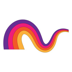 Psychedelic Retro Rainbow