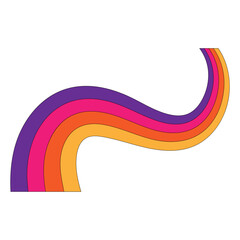 Psychedelic Retro Rainbow