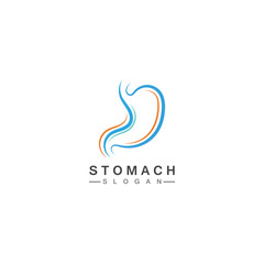 Stomach Logo vector illustration design - creative Gastroenterology Healthy Logo element icon, Stomach healthcare icon vector template