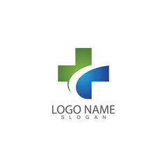 Hospital logo and symbol icon vector