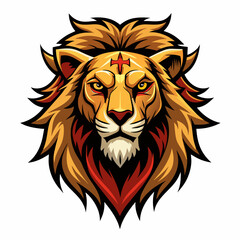 tiger, lion, vector, head, animal, tattoo, face, 