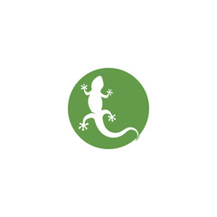 Lizard chameleon logo or icon template vector design