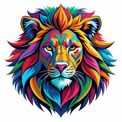 lion, head, tiger, animal, tattoo, vector, wild, cat, 