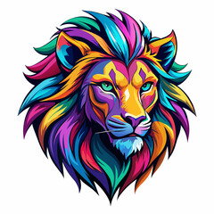 lion, head, tiger, animal, tattoo, vector, wild, cat, 