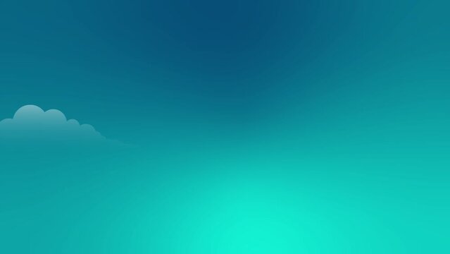 Cielo azul con nubes minimalistas sobre un fondo con gradiente moderno
