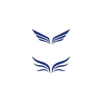 Wing illustration logo and symbol vector design