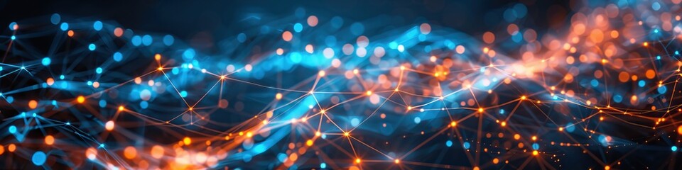 Obraz premium Futuristic blockchain technology securing online transactions in a digital wallet with encrypted connections.