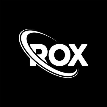 ROX logo. ROX letter. ROX letter logo design. Initials ROX logo linked with circle and uppercase monogram logo. ROX typography for technology, business and real estate brand.