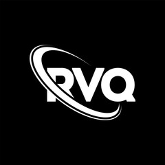 RVQ logo. RVQ letter. RVQ letter logo design. Initials RVQ logo linked with circle and uppercase monogram logo. RVQ typography for technology, business and real estate brand.