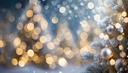 Magical Ambiance: Soft Focus Bokeh Lights of Christmas Holidays