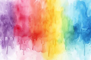 Fototapeta na wymiar Vibrant Rainbow Colored Paint Splatter Background