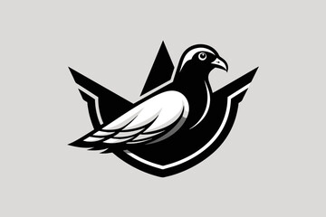 Elevate your brand with a pigeon logo icon vector illustration