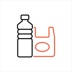 Fototapeta premium Plastic Icon editable stock vector icon