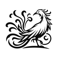 Vector Bird Silhouettes, Black and White Bird Illustration, Vintage Bird Graphics, Vintage Bird Illustration Set, Retro Bird Graphics, Bird Silhouettes in sitting pose, bird vector outline