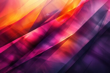 Abstract background with colorful geometric shapes and lines in purple and yellow colors