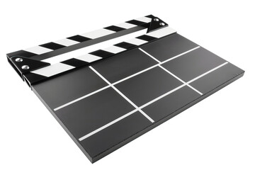 Fototapeta premium Clapper board isolated on white background