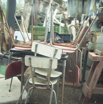 Stacked Chairs