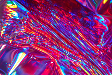 Iridescent wallpaper made of cracked compact disc