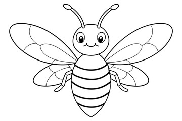 bee silhouette vector illustration